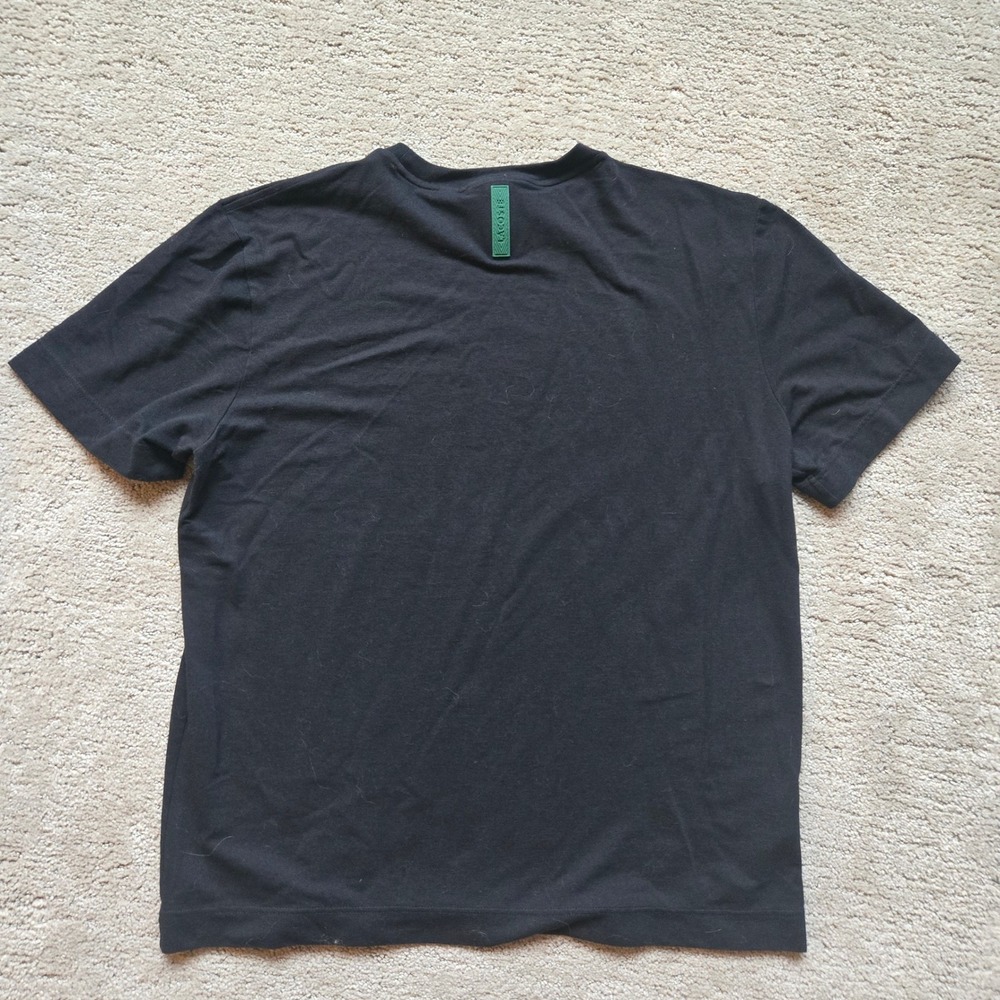 Lacoste Slim Fit T-Shirt Mens XL Black Short Sleeve Crew Neck Tonal Logo FR 6 - Picture 6 of 6